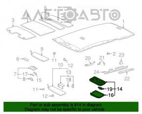 Плафон освещения передний Lexus RX300 98-03