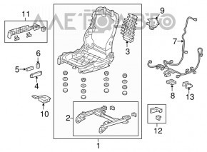 Gestionarea scaunului pasagerului Honda Accord 13-