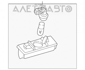Подсветка номера крышки багажника левая Lexus IS200 IS300 99-05