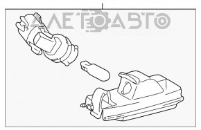 Подсветка номера крышки багажника левая Lexus IS200 IS300 99-05