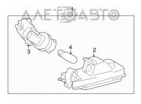 Подсветка номера крышки багажника левая Lexus IS200 IS300 99-05