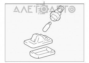 Lumina plăcuță de înmatriculare ușă portbagaj dreapta Lexus GX470 03-09 nou original OEM