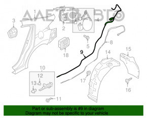 Cablu de deschidere a portbagajului Hyundai Elantra AD 17-20