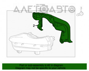 Suport DRL dreapta Toyota Highlander 14-16