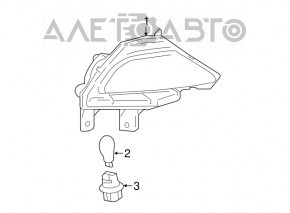 Reflector spate dreapta Toyota Rav4 16-18, nou, original OEM.