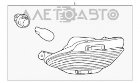 Lumina bara spate dreapta Lexus RX350 RX450h 10-15 nou original OEM