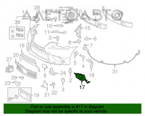 Cadru far stanga Lexus IS 14-16 pre-restilizare, nou, original OEM.