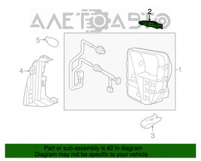 Suportul indicatorului de viraj din față, dreapta sus, Toyota Prius 30 13-15, nou, original