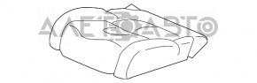 Scaun șofer Honda CRV 17-22 fără airbag, electric, material textil gri.