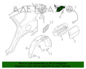 Blocare capac rezervor combustibil Hyundai Santa FE 19- OEM nou KOR