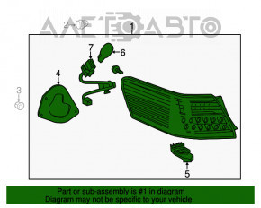 Lampa exterioară aripă stângă Toyota Camry v45 10-11