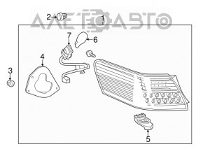 Lampa exterioară aripă stângă Toyota Camry v45 10-11