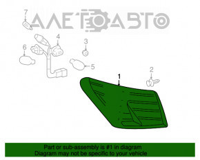 Lampa exterioară aripă stângă Lexus ES350 07-09 zgârieturi