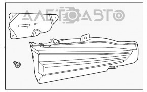 Lampa portiera interior dreapta Lexus NX300 NX300h 18-21 nou original OEM