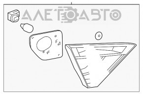 Lampa interioară pentru capacul portbagajului dreapta Toyota Camry v55 15-17 SUA nou, neoriginal.