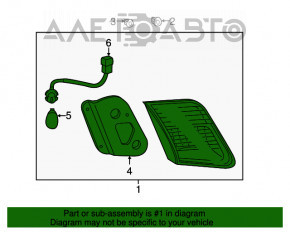 Lampa interioară pentru capacul portbagajului stânga Toyota Camry v45 10-11