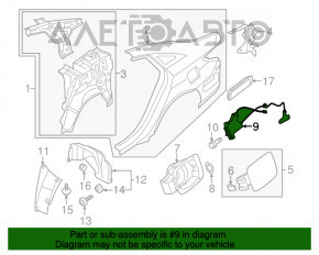 Blocare capac rezervor combustibil Hyundai Sonata 11-15 nou original