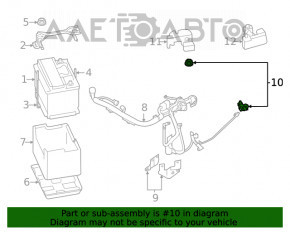 Клемма плюсовая АКБ Subaru Outback 20-