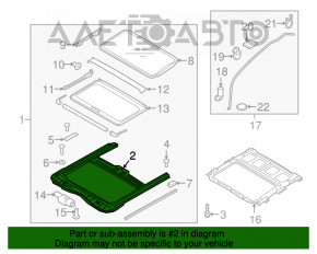 Mecanismul de deschidere a capacului portbagajului pentru Kia Niro 17-22