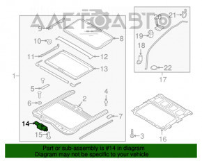 Motorul de deschidere a capacului Kia Niro 17-22