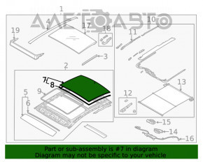 Geam panoramic spate Hyundai Sonata 20-