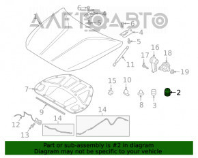 Bara de capota dreapta Kia Optima 16-