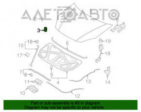 Bara de capota stanga Kia Soul 14-19