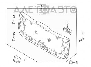 Capac portbagaj Kia Soul 14-19 negru, zgârieturi