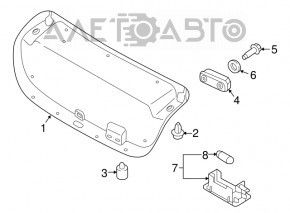 Capacul portbagajului Hyundai Sonata 18-19