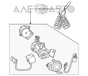 Blocarea de aprindere Hyundai Sonata 20-