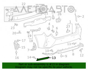 Отражатель задний правый Toyota Avalon 13-18