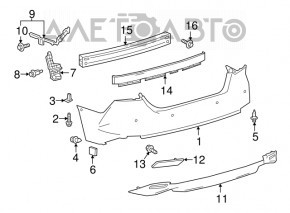 Отражатель заднего бампера левый Toyota Camry v70 18-24 OEM