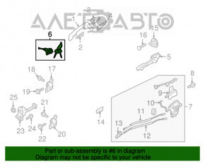 Burlanul ușii față stânga Kia Niro 17-22