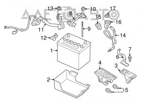 Palet pentru baterie Mitsubishi Outlander 14-21 nou OEM original