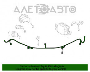 Bara fata pentru Lexus NX300 NX300h 18-19 Base, cu senzori de parcare, cu radar.