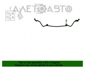 Bara față pentru Lexus ES300h ES350 13-15, nouă, originală OEM.