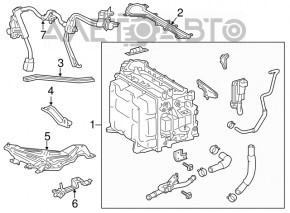 Cablu de înaltă tensiune pentru invertorul Toyota Highlander 11-13 hibrid