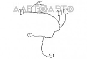 Проводка двери задней правой Lexus GS300 GS350 GS430 GS450h 06-11 под keyless