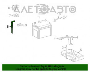 Baterie plus pentru Lexus GS450h 06-11 spate