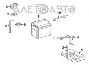 Baterie plus pentru Lexus GS450h 06-11 spate