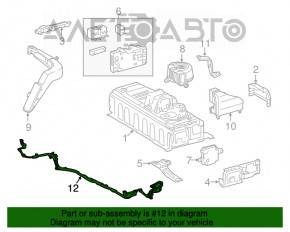 Cablu de alimentare a bateriei-invertor pentru Lexus ES300h 13-18