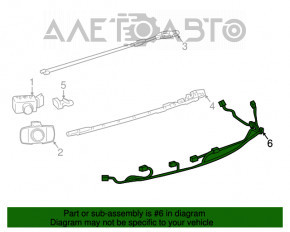 Montajul bumperului din spate pentru Lexus NX300 NX300h 18-21 cu senzori de parcare