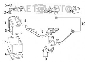 Suport baterie Subaru Outback 20-