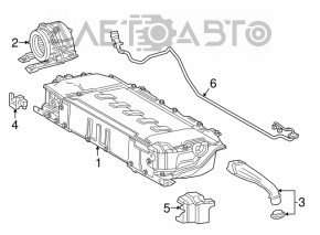 Cablu de putere inversor-baterie Toyota Prius 50 16-