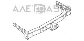 Amplificatorul de bara spate pentru Jeep Cherokee KL 14-21 din oțel. pentru carlig de remorcare