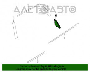 Capac usa interioara spate dreapta Nissan Rogue 14-20