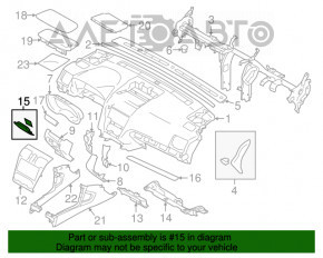 Capacul cutiei de siguranțe sub capotă pentru Subaru Forester 14-15 SJ