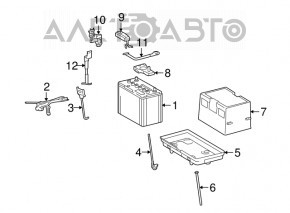 Terminalul negativ al bateriei Lexus LS460 LS600h 07-12