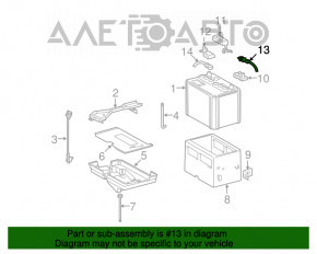 Baterie negativă pentru Lexus GS450h 06-11, spate.