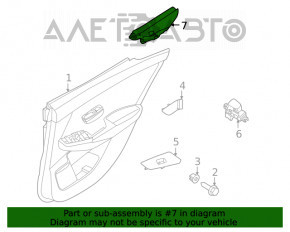 Capac usa interioara spate stanga Nissan Sentra 20-